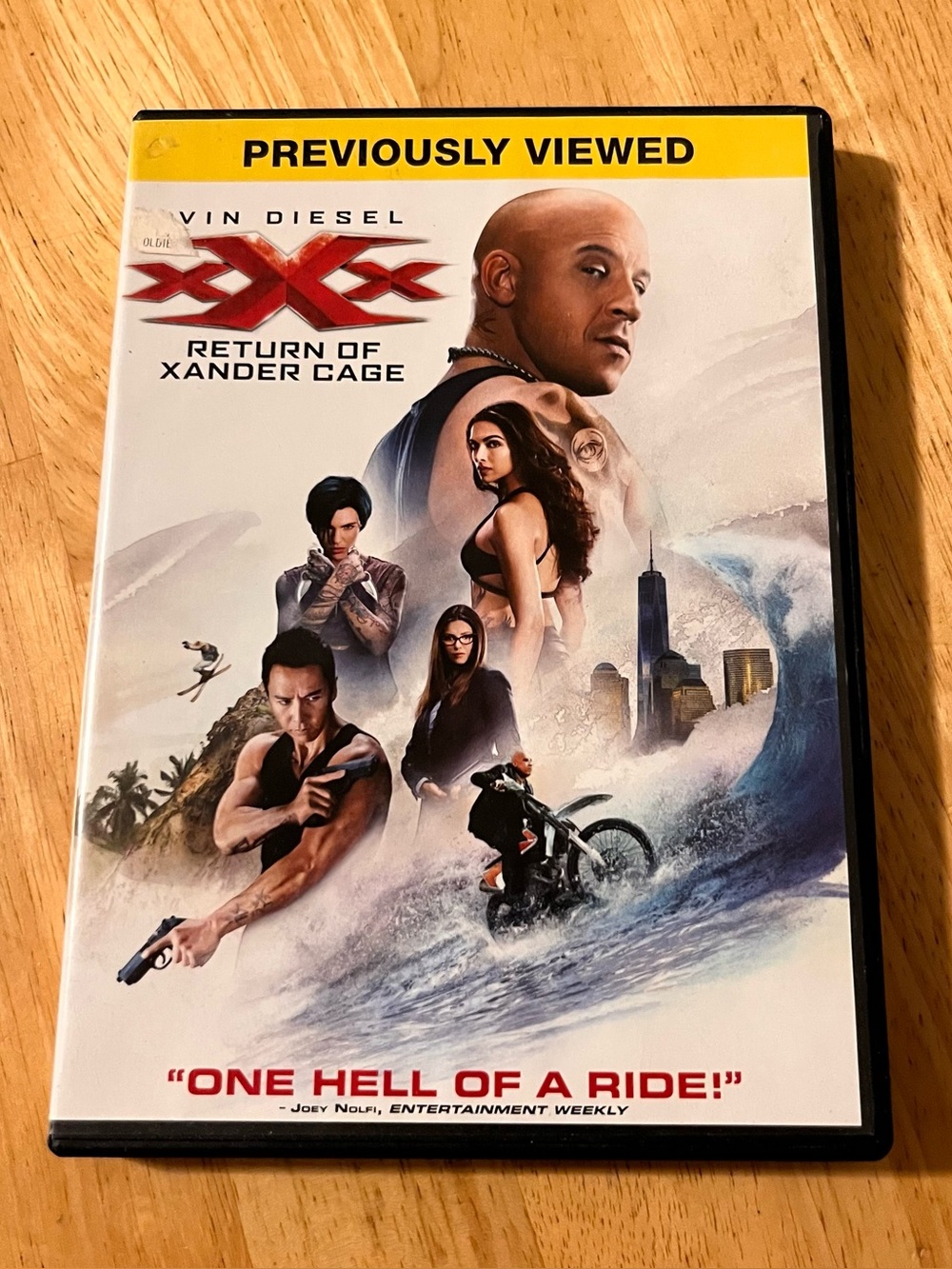 Vin Diesel xXx: Return of Xander Cage DVD - White Cover